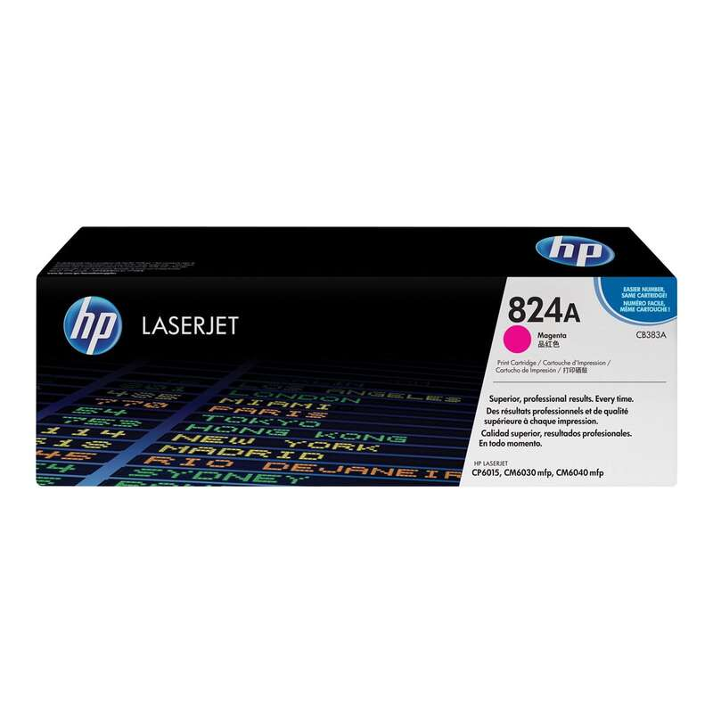 Cartouche de toner magenta authentique HP CB383A - 824A
