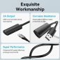 Câble d'extension USB 2.0 Vention - Longueur : 30 m - Connecteurs USB-A mâle et femelle - Vitesse jusqu'à 480 Mbps - Noir
