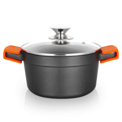 Orbegozo CDH 3020 - Casserole en fonte d'aluminium résistante - Polyvalence et sécurité en cuisine - Antiadhésive et adaptée à t
