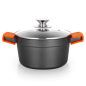 Orbegozo CDH 3020 - Casserole en fonte d'aluminium résistante - Polyvalence et sécurité en cuisine - Antiadhésive et adaptée à t