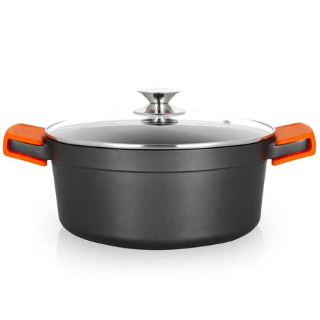Orbegozo CDH 3028 - Casserole en fonte d'aluminium - Cuisinez en toute sécurité et polyvalence - Antiadhésive et adaptée à tous