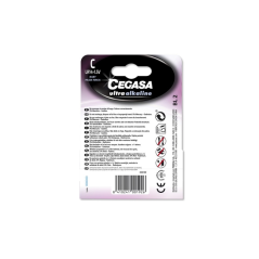 Pack de 2 piles alcalines Cegasa Ultra LR14 C - Haute technologie - Plus de capacité, de puissance et de performances