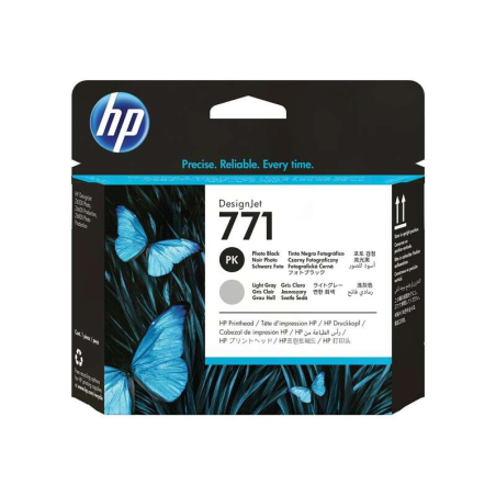 Tête d'impression d'origine HP 771 - Noir photo, Gris clair - CE020A