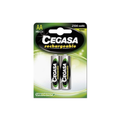 Batterie rechargeable Cegasa HR6 2100 Mah - Plus de mille charges - Technologie RTU - Maintient 85% d'énergie pendant un an - Co