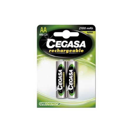 Batterie rechargeable Cegasa HR6 2100 Mah - Plus de mille charges - Technologie RTU - Maintient 85% d'énergie pendant un an - Co
