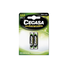 Batterie rechargeable Cegasa HR03 - Plus de mille charges - Technologie RTU - Maintient 85% d'énergie après un an - Idéale pour