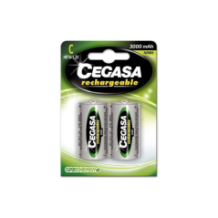 Lot de 2 piles rechargeables Cegasa HR14 C 3000 mAh