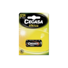 Cegasa Lithium CR123A Pack de 1 pile 123A 3V