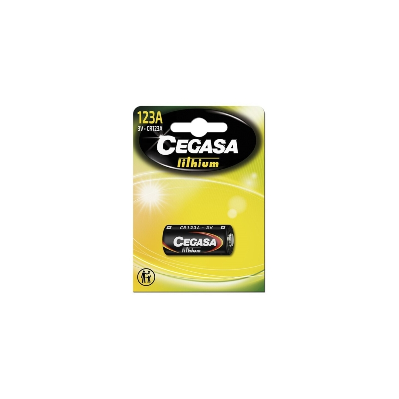 Cegasa Lithium CR123A Pack de 1 pile 123A 3V