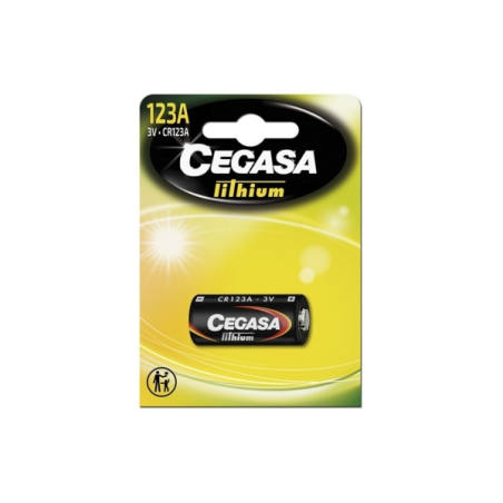Cegasa Lithium CR123A Pack de 1 pile 123A 3V