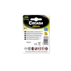 Cegasa Lithium CR123A Pack de 1 pile 123A 3V