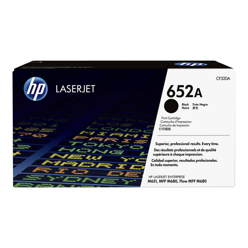 Cartouche de toner noir d'origine HP CF320A - 652A