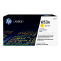 Cartouche de toner jaune d'origine HP CF322A - 653A