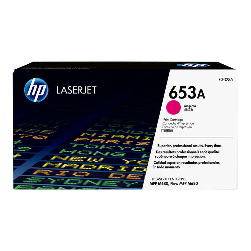 Cartouche de toner magenta d'origine HP CF323A - 653A