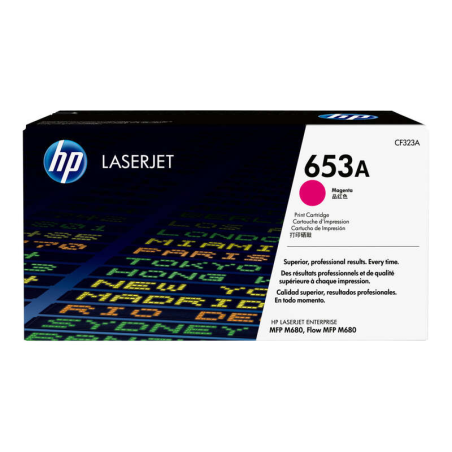 Cartouche de toner magenta d'origine HP CF323A - 653A