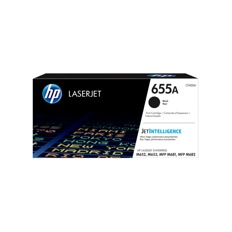 Cartouche de toner noir authentique HP CF450A - 655A