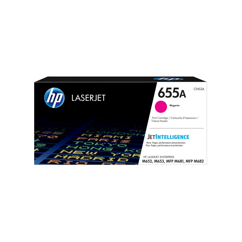 Cartouche de toner magenta authentique HP CF453A - 655A