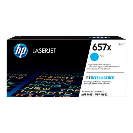 Cartouche de toner cyan d'origine HP CF471X - 657X