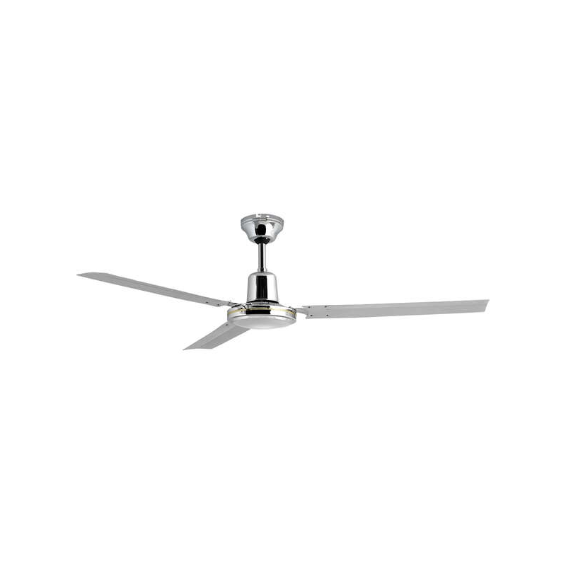 Orbegozo CFC 49120 Ventilateur de Plafond élégant et Puissant - 3 Pales - 5 Vitesses - Puissance 60 W - Chrome - Diamètre 120 cm