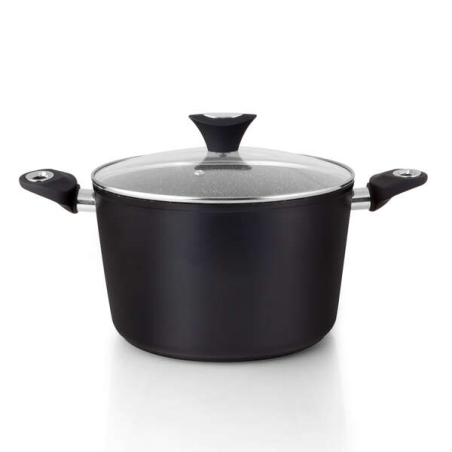 Cocotte Orbegozo CFH 3024 Honda Fundicook - Capacité 6L - Aluminium forgé - Antiadhésif - Nettoyage facile - Poignée ergonomique