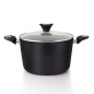 Cocotte Orbegozo CFH 3024 Honda Fundicook - Capacité 6L - Aluminium forgé - Antiadhésif - Nettoyage facile - Poignée ergonomique