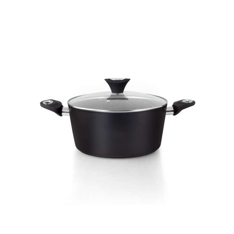 Orbegozo CFM 2028 Fundicook Cocotte en Aluminium Forgé d'une Capacité de 5,09 L - Antiadhésive sans Pfoa - Poignée Ergonomique e