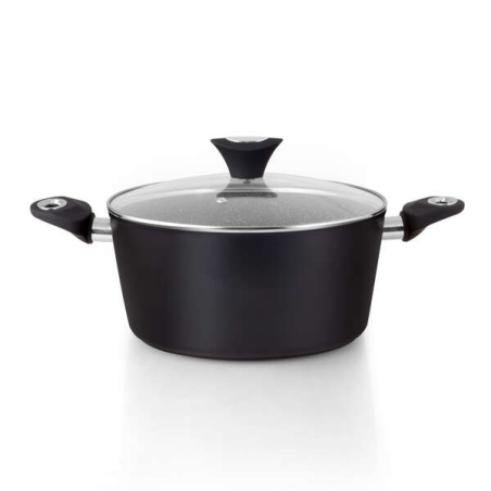 Orbegozo CFM 2028 Fundicook Cocotte en Aluminium Forgé d'une Capacité de 5,09 L - Antiadhésive sans Pfoa - Poignée Ergonomique e