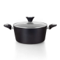 Orbegozo CFM 2028 Fundicook Cocotte en Aluminium Forgé d'une Capacité de 5,09 L - Antiadhésive sans Pfoa - Poignée Ergonomique e