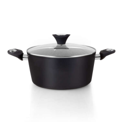 Orbegozo CFM 2028 Fundicook Cocotte en Aluminium Forgé d'une Capacité de 5,09 L - Antiadhésive sans Pfoa - Poignée Ergonomique e