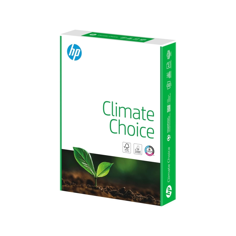LOT de 5 Papier HP Climate Paper A4 80 g/m² 210 x 297 mm (500 feuilles) Blanc - Certifié ClimatePartner - Emballage en papier re