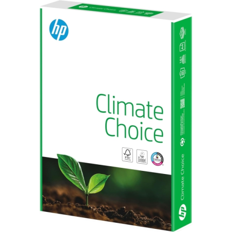 LOT de 5 Papier HP Climate Paper A4 80 g/m² 210 x 297 mm (500 feuilles) Blanc - Certifié ClimatePartner - Emballage en papier re