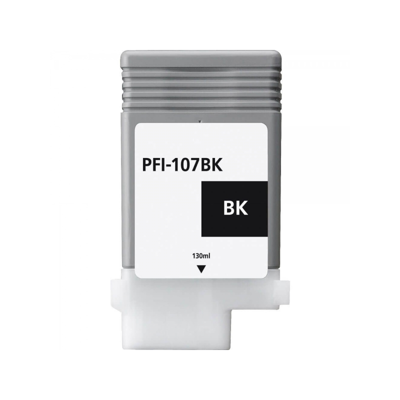 Canon PFI107 Cartouche d'encre générique noire - Remplace PFI107BK/6705B001