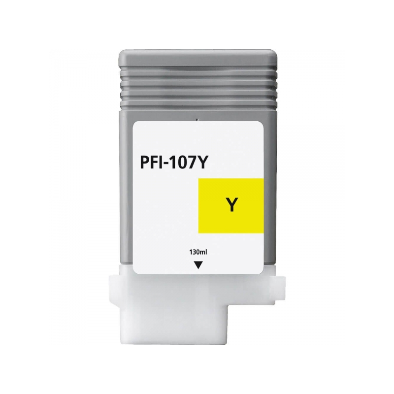 Canon PFI107 Cartouche d'encre générique jaune - Remplace PFI107Y/6708B001