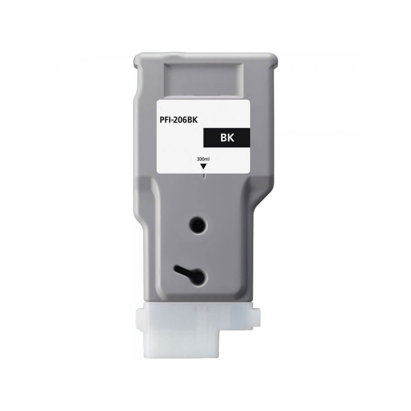 Cartouche d'encre noire à pigments génériques Canon PFI206 - PFI206BK/5303B001