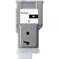 Canon PFI207 Cartouche d'encre générique noire – Remplace PFI207BK/8789B001