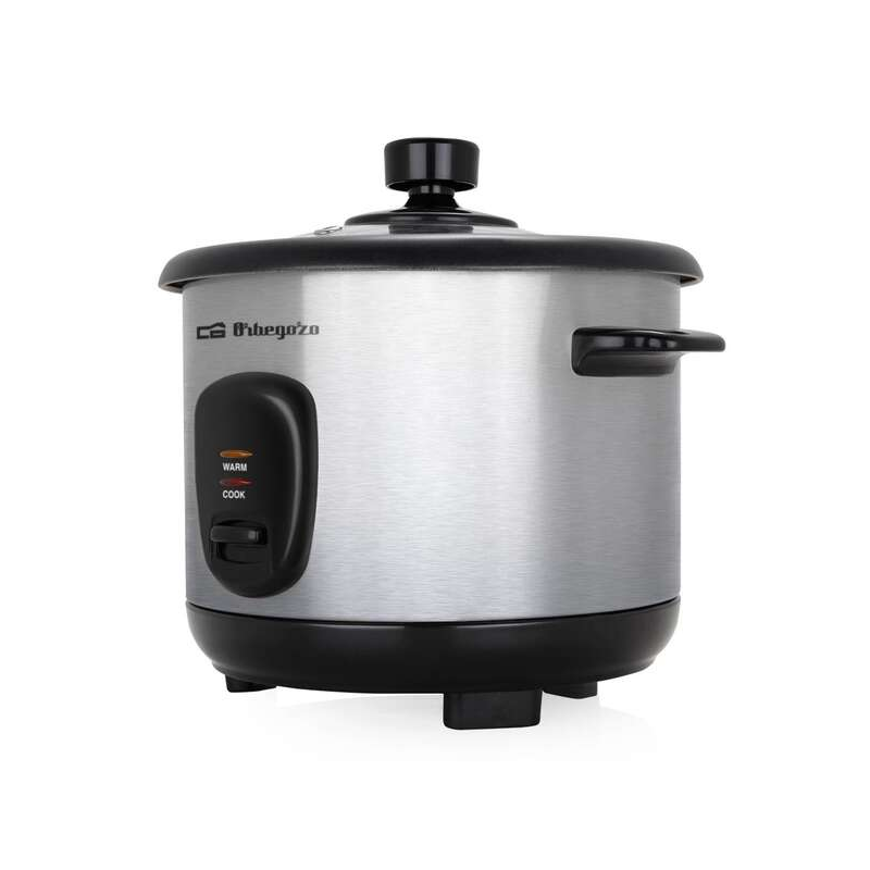 Cuiseur à riz automatique Orbegozo CO 401 - Maintien avancé de la chaleur - Revêtement antiadhésif - Accessoires inclus