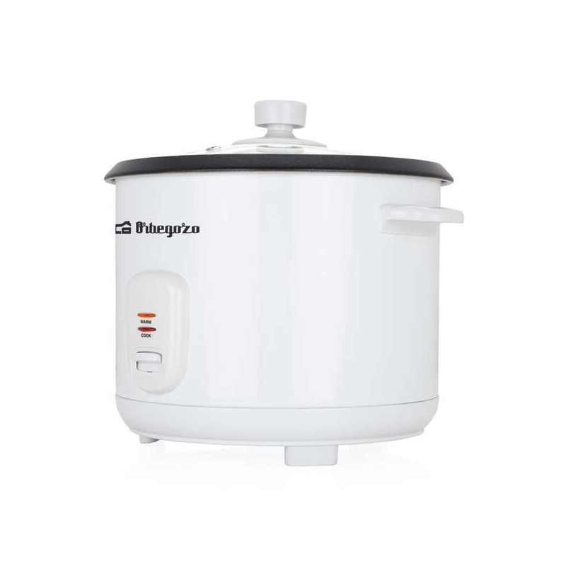 Cuiseur à riz Orbegozo CO 3031 - Cuisez le riz sans coller - Capacité 1,8 L - Cuiseur vapeur inclus - Arrêt automatique - Durabi