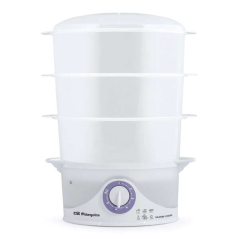 Cuiseur vapeur multifonction Orbegozo HPE 3000 - Cuisson saine et complète dans un seul équipement - Minuterie 60 minutes - Capa
