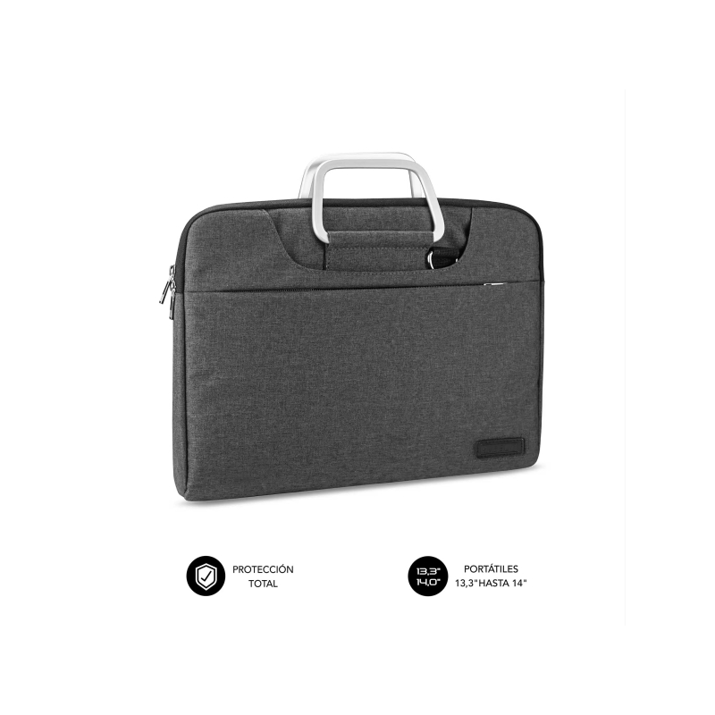 Sacoche Subblim Business pour ordinateurs portables de 13,3" à 14" - Design moderne et élégant - Double fermeture éclair