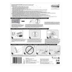 Miroir de salle de bain Command - Comprend 2 paires de bandes adhésives moyennes - Nickel satiné
