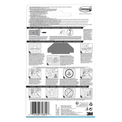 Porte-savon de salle de bain Command - Peut contenir jusqu'à 2 lb - Comprend 2 bandes adhésives de taille moyenne - Nickel satin