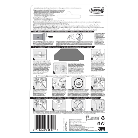Porte-savon de salle de bain Command - Peut contenir jusqu'à 2 lb - Comprend 2 bandes adhésives de taille moyenne - Nickel satin