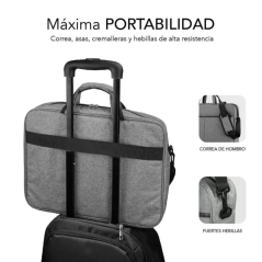 Sacoche pour ordinateur portable Subblim Elite 15,6 en polyester Oxfor