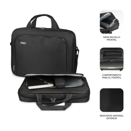 Sacoche Oxford Subblim pour ordinateur portable de 11" à 12,5" - Protection renforcée - Bretelles réglables - Poche extérieure