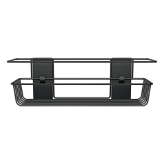 Panier de rangement pour salle de bain Command - Capacité : jusqu'à 3 kg - Comprend 4 bandes adhésives - Noir mat