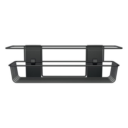 Panier de rangement pour salle de bain Command - Capacité : jusqu'à 3 kg - Comprend 4 bandes adhésives - Noir mat