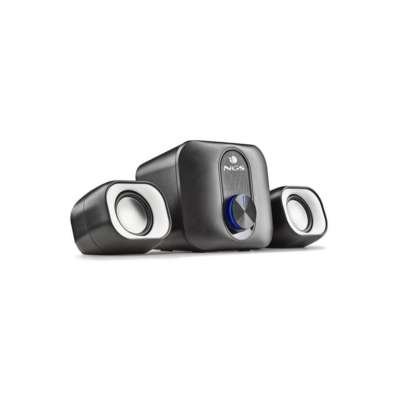 NGS Comet 2.1 Enceintes pour PC USB 2.1 20W avec Subwoofer - Connexion Jack 3,5 mm - Commandes des enceintes