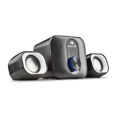 NGS Comet 2.1 Enceintes pour PC USB 2.1 20W avec Subwoofer - Connexion Jack 3,5 mm - Commandes des enceintes