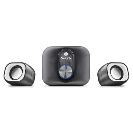 NGS Comet 2.1 Enceintes pour PC USB 2.1 20W avec Subwoofer - Connexion Jack 3,5 mm - Commandes des enceintes