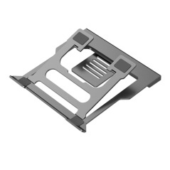 Support pour ordinateur portable Coolbox ATRILDOCK jusqu'à 17" - 3x USB 3.0, HDMI, RJ45, USB-C PD - Aluminium - Pliable - Caoutc